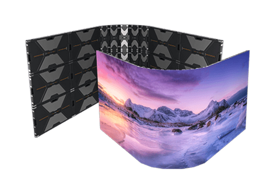 艾比森 NX系列 商業LED顯示屏 弧形拼裝效果圖